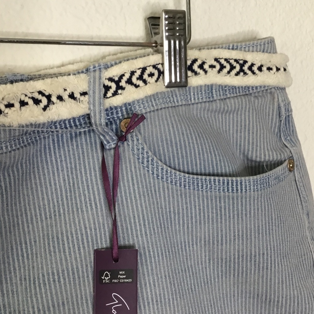 NWT PLUS Gloria Vanderbilt Striped Shorts - Picture 4 of 7